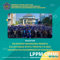 Pelepasan Mahasiswa Peserta KKN Tematik Universitas Muhammadiyah Sukabumi Tahun 2022